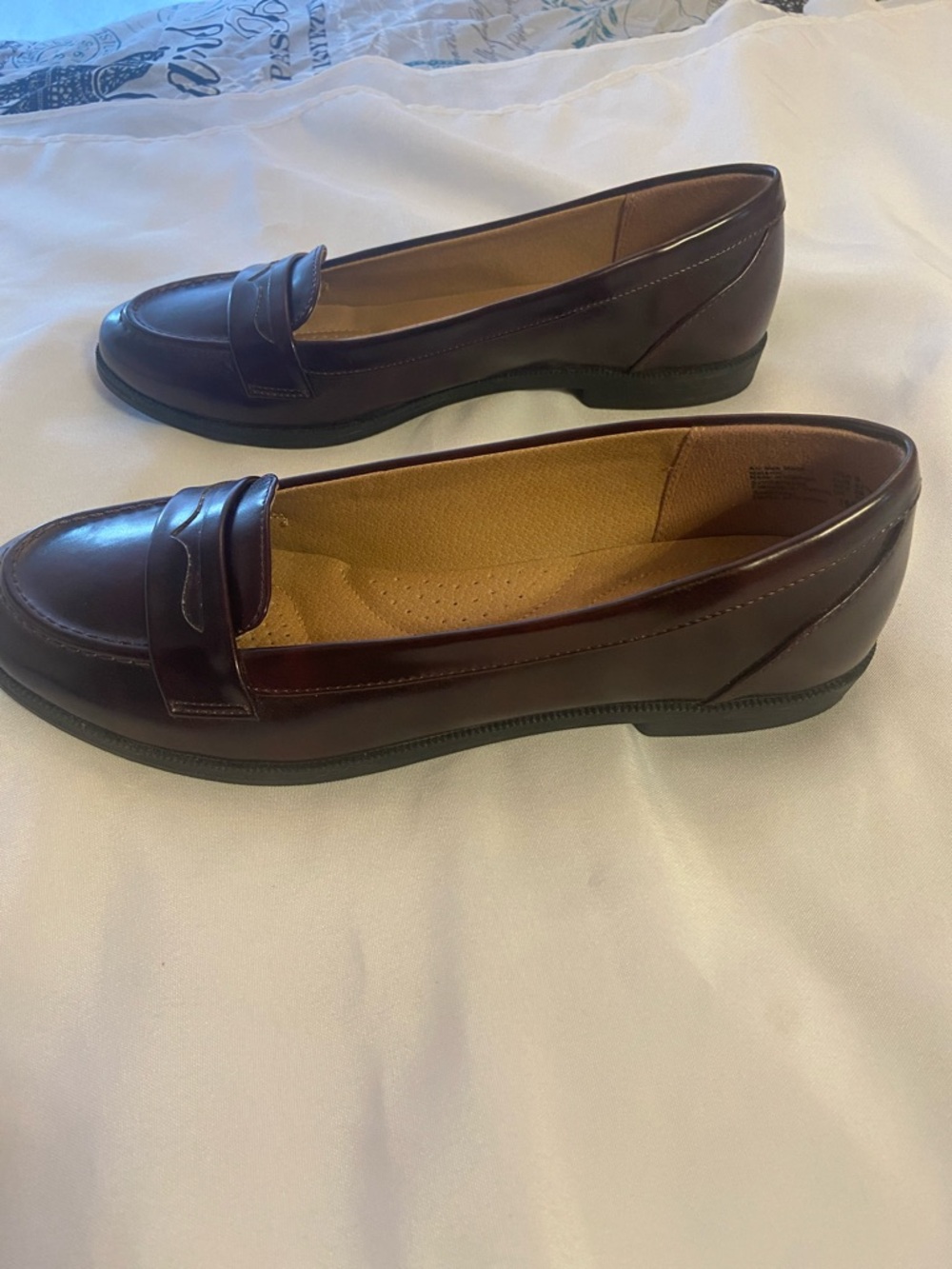 dexflex comfort Burgundy Penny Loafers - Picture 6 of 9